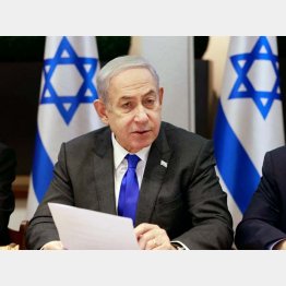 イスラエルのベンジャミン・ネタニヤフ首相（Ｃ）ロイター