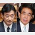 安倍派の幹部、西村康稔前経産相（左）と下村博文衆院議員（Ｃ）日刊ゲンダイ