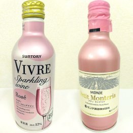 「VIVRE（ヴィヴレ）」と「プティモンテリア　ロゼスパークリング」／（Ｃ）日刊ゲンダイ