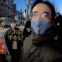 統一教会の「断食デモ」の前で、鈴木エイト氏らと抗議の「暴飲暴食デモ」