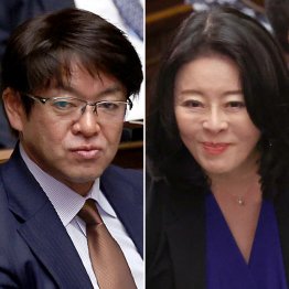 堀井学衆院議員（左）と広瀬めぐみ前参院議員（Ｃ）日刊ゲンダイ