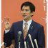 自民党総裁選への出馬表明会見にのぞむ小林鷹之前経済安保相（Ｃ）日刊ゲンダイ