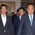 （右から）立憲民主の野田新代表、重徳和彦政調会長、小川淳也幹事長（Ｃ）日刊ゲンダイ