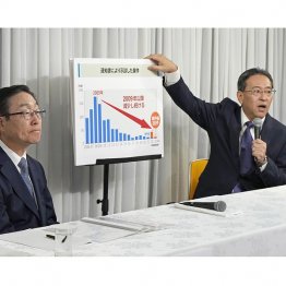 徹底抗戦の構えを崩さない旧統一教会幹部（現・世界平和統一家庭連合）／（Ｃ）共同通信社