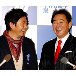 石田純一（左）と東尾修（Ｃ）日刊ゲンダイ