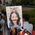 杉田水脈の議員辞職を求める自民党本部前の抗議の様子（2018年）／（Ｃ）日刊ゲンダイ