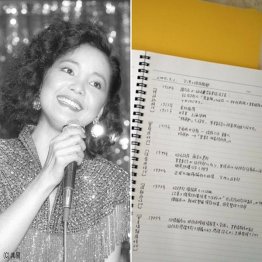 取材ノート(提供写真)