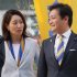 街頭演説する玉木代表（右）と東京選挙区候補の牛田茉友氏（Ｃ）日刊ゲンダイ