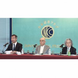 政府や財界の意に沿う組織に変質させる(日本学術会議歴代会長3人が会見=日本記者クラブ)/(C)共同通信社