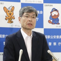 匿流解体へ全国2百人招集、会見する警察庁の楠芳伸長官(C)共同通信社