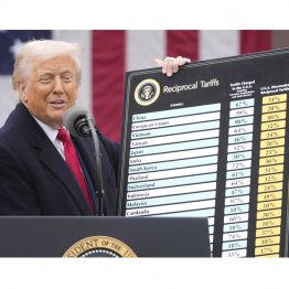 目に余る関税措置(C)AP=共同