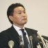 18年の引退会見の様子（Ｃ）日刊ゲンダイ