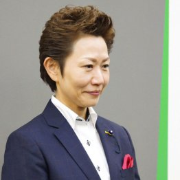 自民候補の岐阜県議・若井敦子氏(C)共同通信社