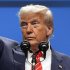 オランダ・ハーグで記者会見するトランプ米大統領（C）ＡＰ＝共同