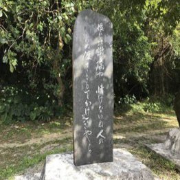 ユシヤ鶴の歌碑(提供写真)