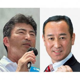 逃げ切り図る自民・古賀友一郎(左)、追う国民・深堀浩(右)/(提供)両事務所