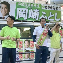 大阪市長(左)自らテコ入れ(C)日刊ゲンダイ