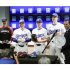 大谷翔平と山本由伸はバットやグラブを寄贈した＝2024年7月（Ｃ）共同通信社