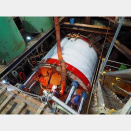 実際の下水道工事の様子(提供写真)