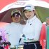 小祝さくら（後方は佐久間朱莉）／（Ｃ）日刊ゲンダイ