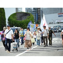 7月にあった神真都Qの都内のデモ（提供）ジャポニスタン氏