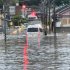 大雨で冠水した鹿児島県霧島市内（霧島ジオパーク推進連絡協議会提供・共同）