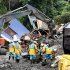 災害時の情報を共有しよう（静岡県熱海市の土石流災害現場）／（Ｃ）共同通信社