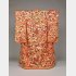 掻取 紅綸子地流水花折枝模様 貞恭院（種姫）所用　江戸18世紀　東京国立博物館蔵