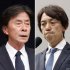 フジテレビ港浩一前社長（左）と元専務取締役の大多亮氏（Ｃ）日刊ゲンダイ