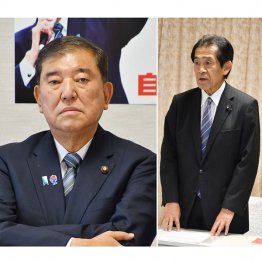 01巻頭特集01・結局、国家国民のためでなく、我が身かわいさ保身のみ(自民党総裁選挙管理委員会の逢沢一郎委員長=右)/(C)日刊ゲンダイ
