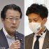 神田潤一政務官（左）と小林史明副大臣（Ｃ）日刊ゲンダイ