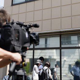 家宅捜索が入った議員の地元事務所(C)共同通信社