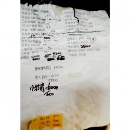 A氏提供の注文票。これだどう考えても医師の処方を必要とする薬品ではーというものも…(提供)筆者