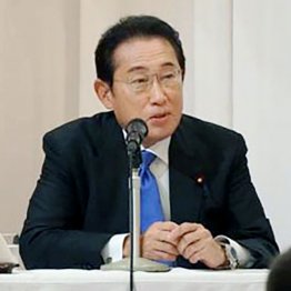 「連立拡大検討を」と発言した岸田文雄前首相＝10日（Ｃ）共同通信社