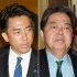 出馬の意向を固めた（小泉農相＝左）、手応えを感じているというが（林官房長官）／（Ｃ）日刊ゲンダイ