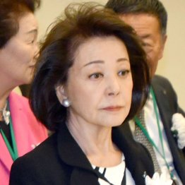 櫻井よしこ氏。安定的皇位継承の法制化を求める国民大会にて(2025年4月)/(C)日刊ゲンダイ