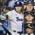 ヤクルト・村上宗隆（左）、右上から西武・高橋光成、今井達也、阪神・才木浩人（Ｃ）共同通信社