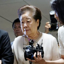韓国では逮捕、ひるがえって日本では…(旧統一教会の韓鶴子総裁)/(C)ロイター