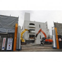 取り壊された工藤会本部=2019年(C)共同通信社