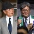 我が世の春（麻生太郎最高顧問＝左）、大ハシャギ（萩生田光一元政調会長）／（Ｃ）日刊ゲンダイ