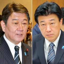 呆れる高市内閣前提の新聞報道も宙ぶらりん…(左から茂木敏充、木原稔両議員)/(C)日刊ゲンダイ