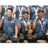2024年、U-15日本代表で初優勝（川上慧＝右端、左は井端監督）／（Ｃ）共同通信社