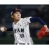 Ｕ18Ｗ杯の韓国戦、健大高崎高の石垣元気（Ｃ）共同通信社