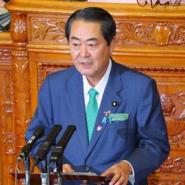 話が長い（牧野京夫復興相）／（Ｃ）日刊ゲンダイ