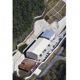 事故のあったリニア中央新幹線瀬戸トンネルの崩落現場＝岐阜県中津川市（Ｃ）共同通信社