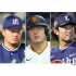 （左から）、村上宗隆、岡本和真、今井達也（Ｃ）日刊ゲンダイ