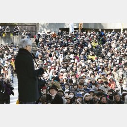 「脱原発3万人集会」（2014年）で（Ｃ）共同通信社