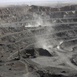 中国内モンゴル自治区のレアアース採掘場（Ｃ）共同通信社